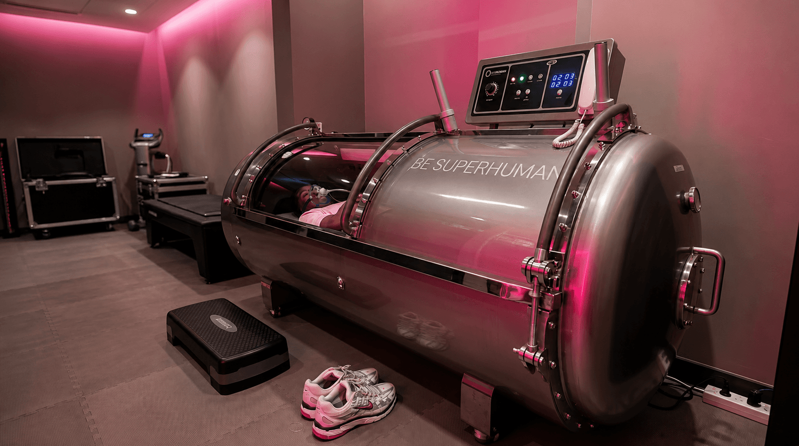 Silver tank 1 HBOT at BE SUPERHUMAN